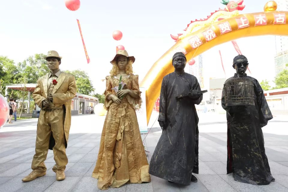 人体雕塑暖场活动